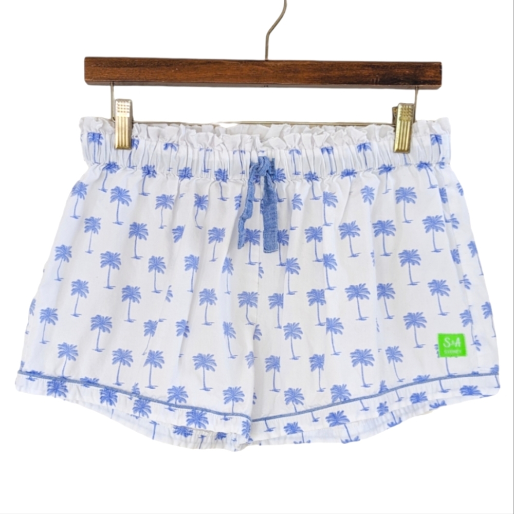 Sant and Abel Blue Palm Tree Boxer Shorts | Medium
